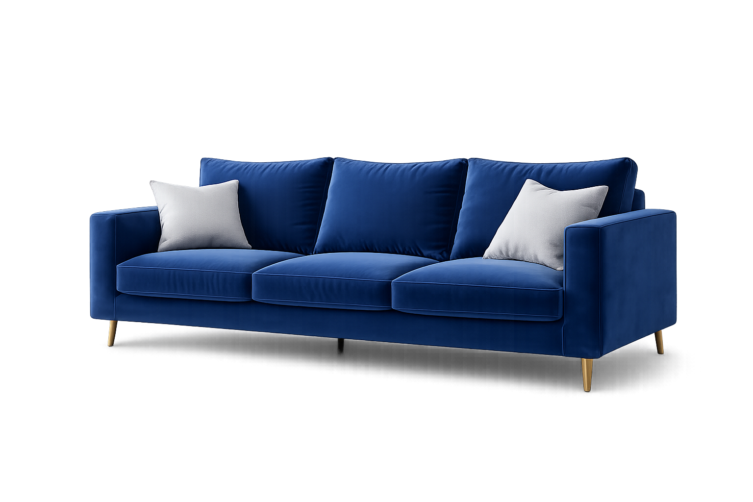 Niebieska sofa
